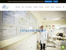 Tablet Screenshot of clinicasanroman.com
